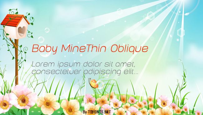 Baby MineThin Oblique example